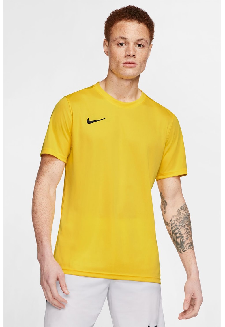Tricou cu tehnologie Dri-Fit pentru fotbal - Galben sofran