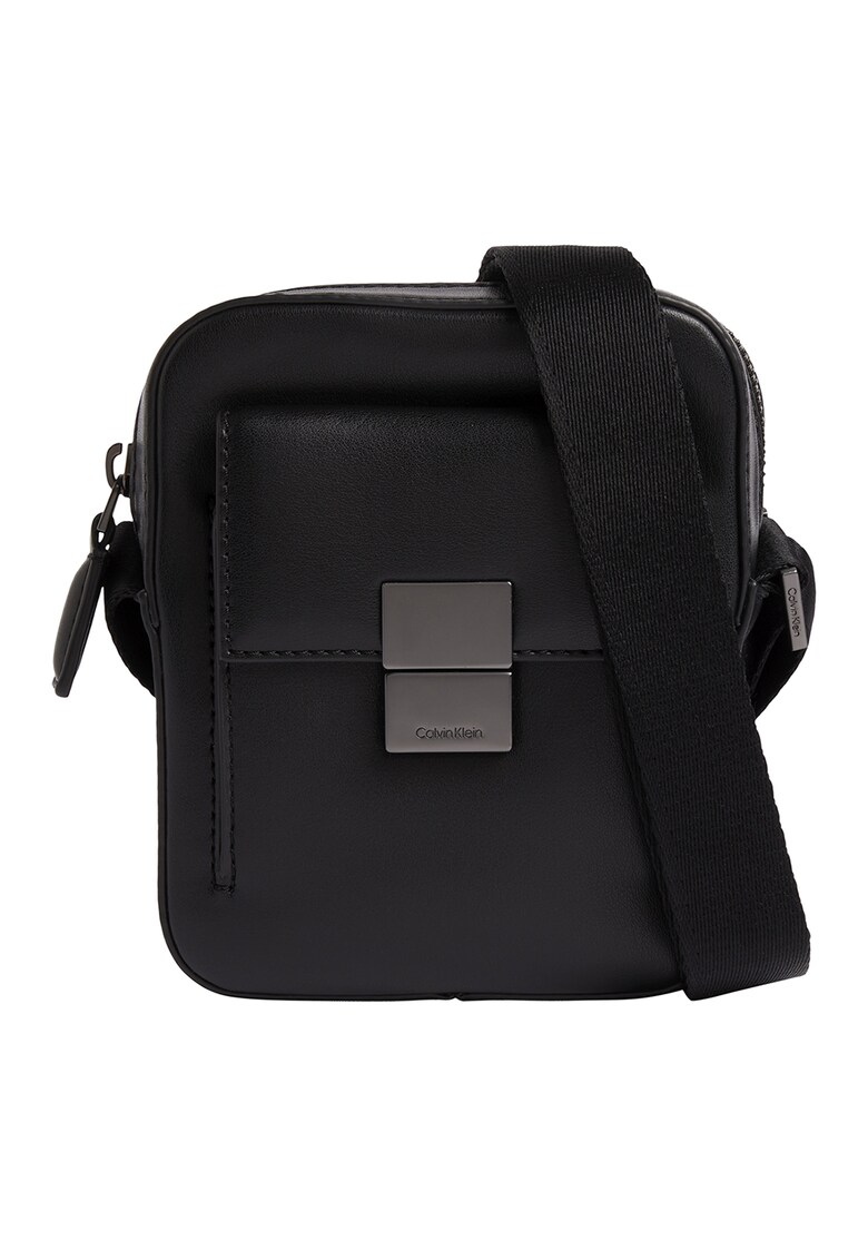 Geanta crossbody de piele ecologica cu buzunar frontal