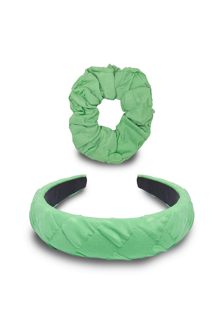 Bentita pentru par - Textil - Verde