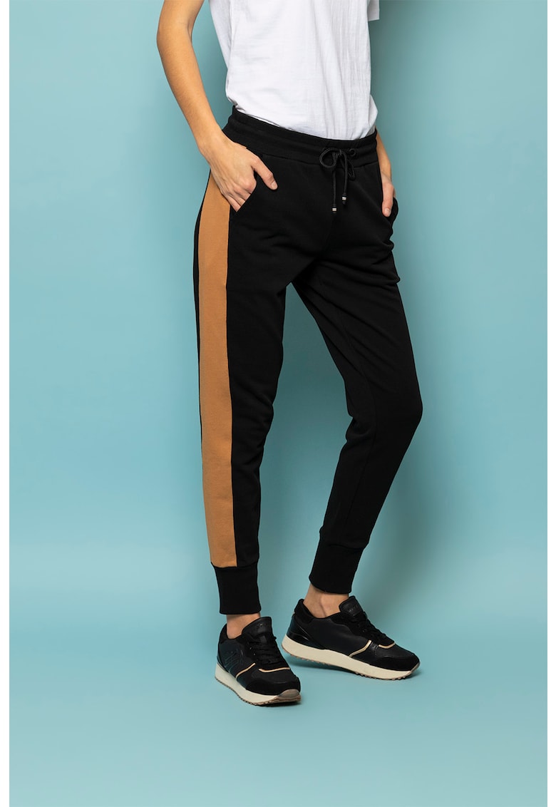Pantaloni sport cu benzi laterale contrastante Zemsiw