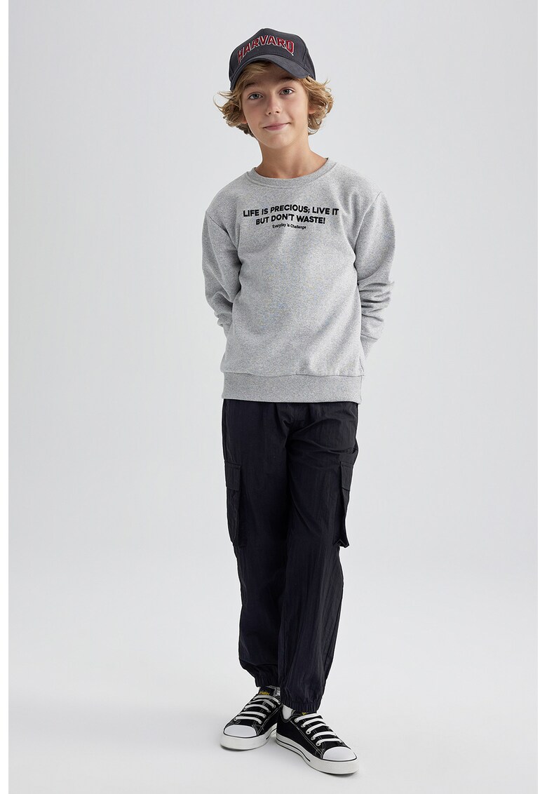 Pantaloni cargo cu talie ajustabila