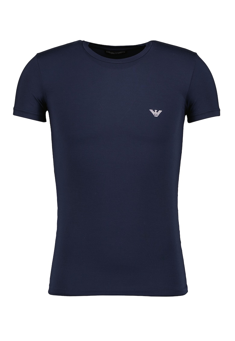 Tricou slim fit de casa din amestec de modal