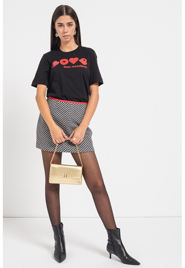 Tricou de bumbac cu imprimeu logo