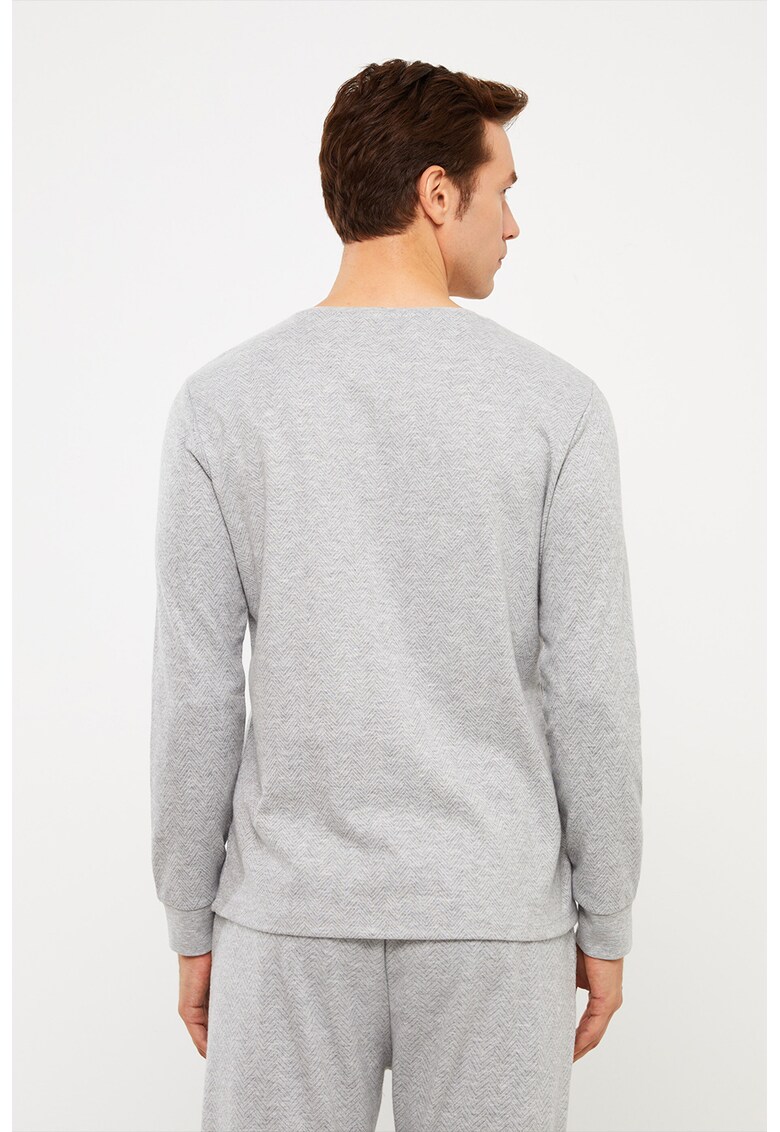 Bluza de pijama cu decolteu rotund