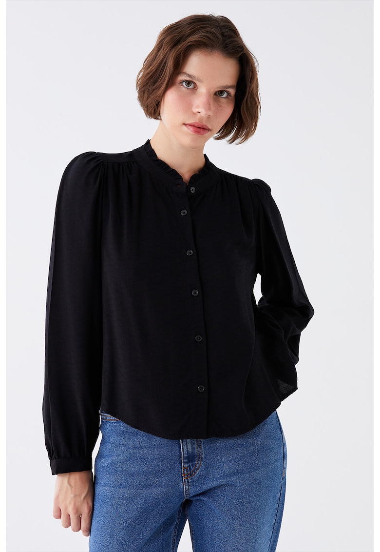 Camasa din poplin cu maneci lungi