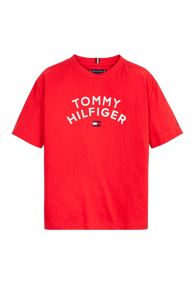 - Tricou de bumbac organic cu imprimeu logo