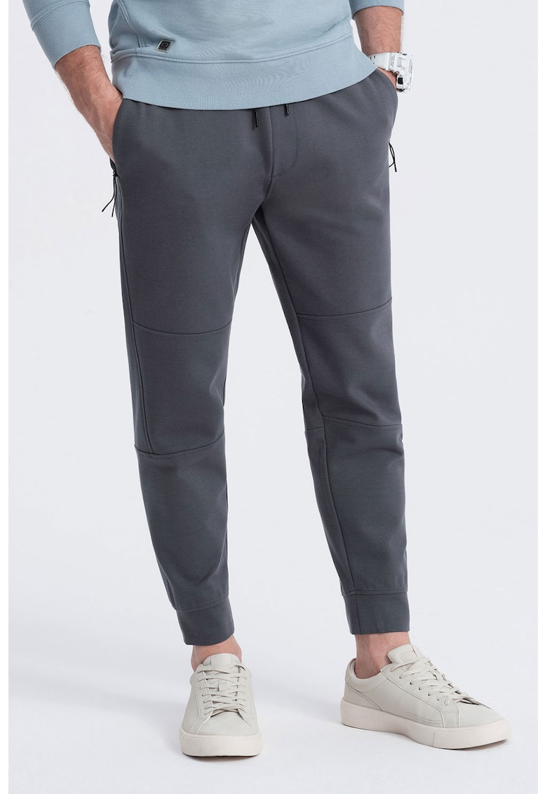 Pantaloni de trening cu buzunare cu fermoar