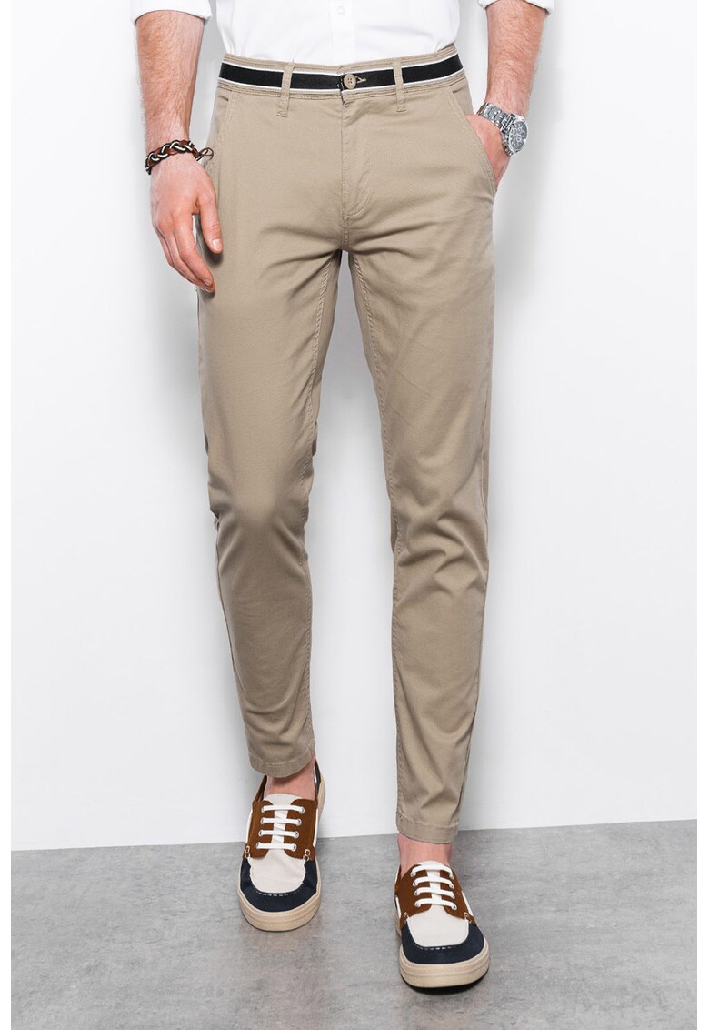 Pantaloni chino din amestec de bumbac