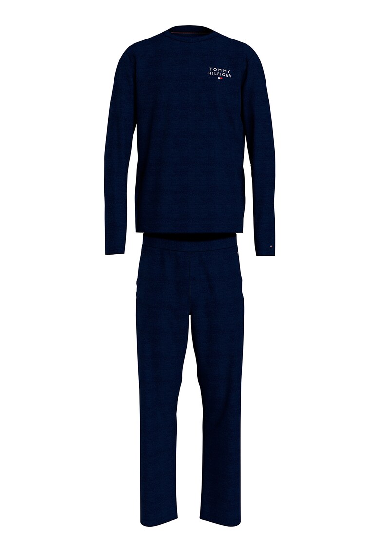 Pijama cu pantaloni lungi si logo