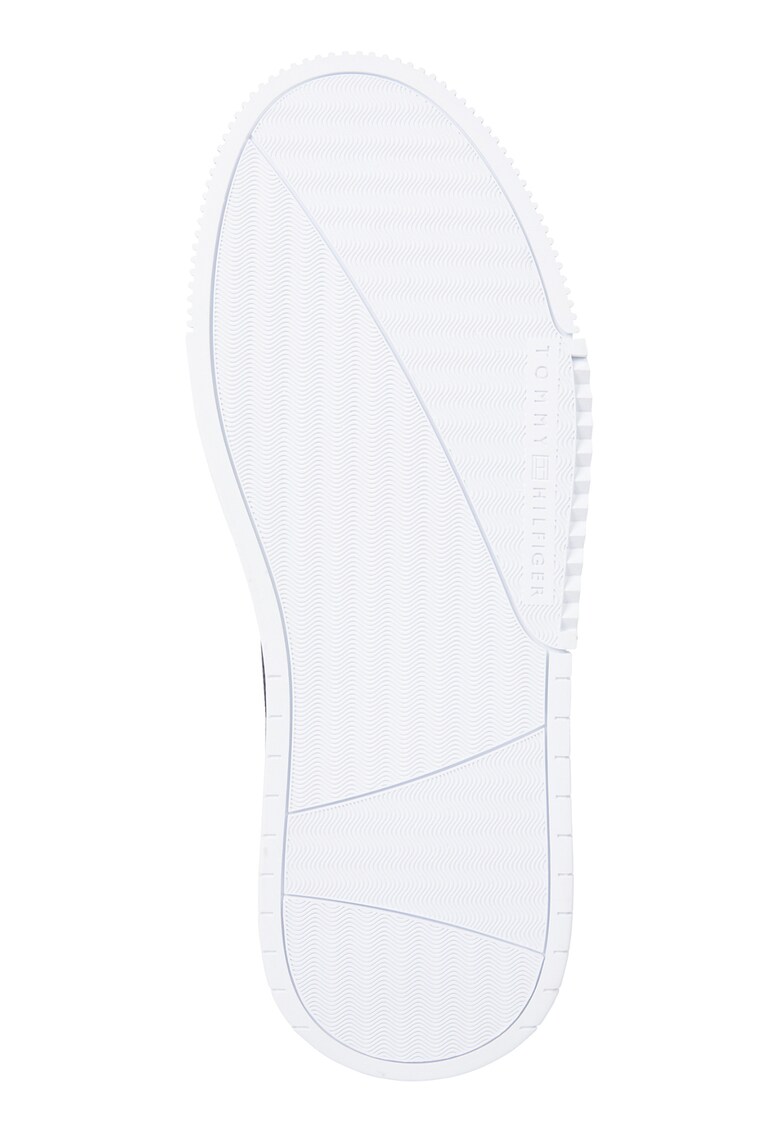 Pantofi sport de piele si piele ecologica cu insertii de plasa