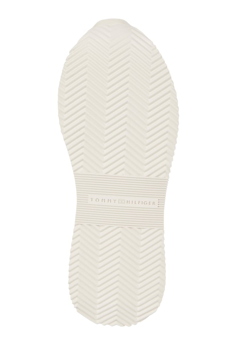 Pantofi sport cu insertii de piele intoarsa si piele