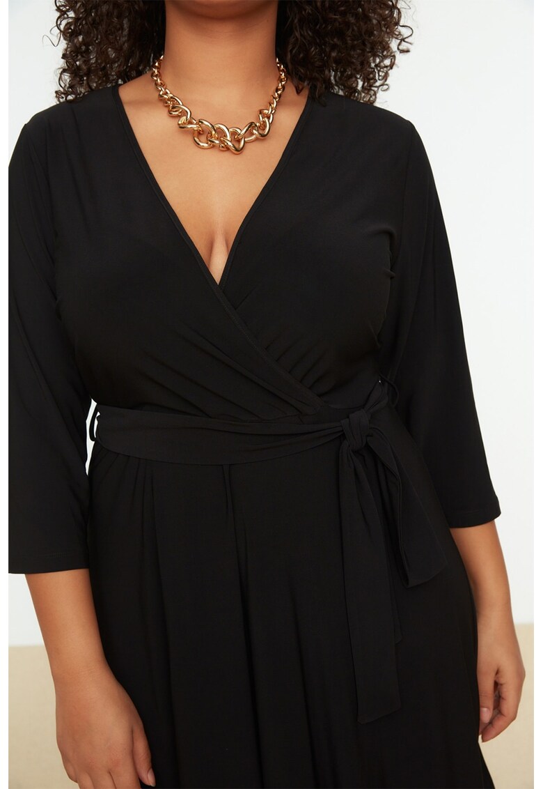 Rochie evazata cu maneci 3/4