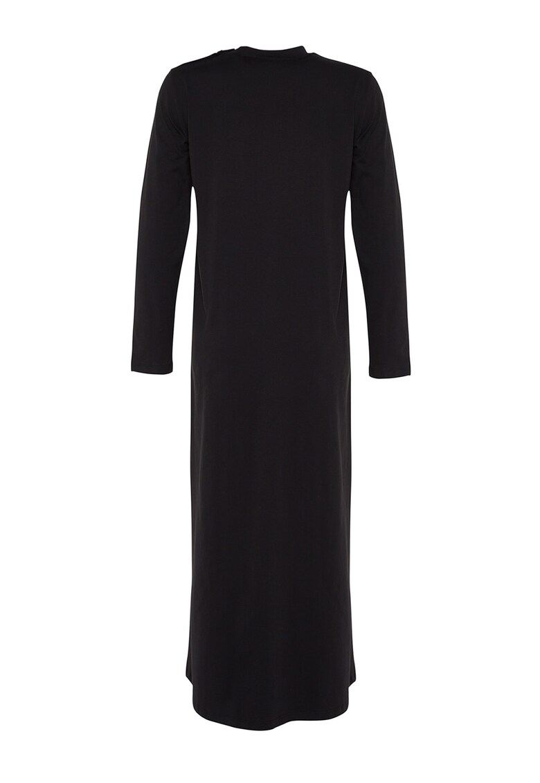 Rochie maxi cu maneci lungi
