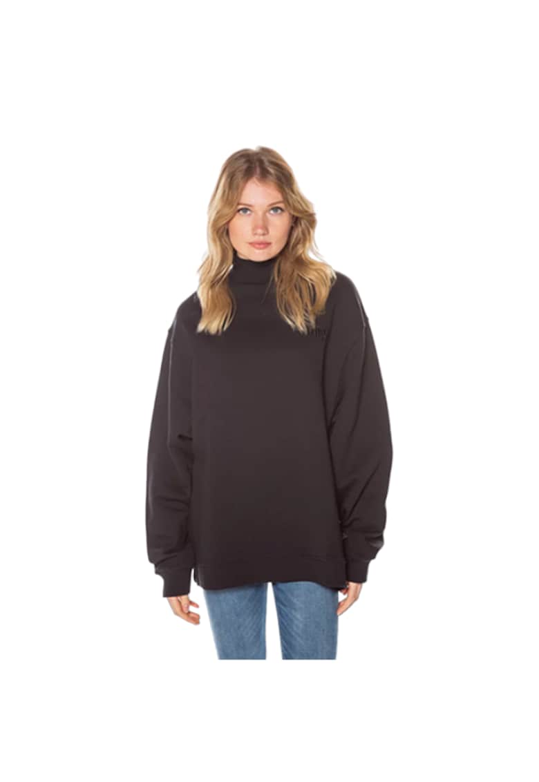 Hanorac fara gluga dama - Superdry - Bumbac - Negru - Negru