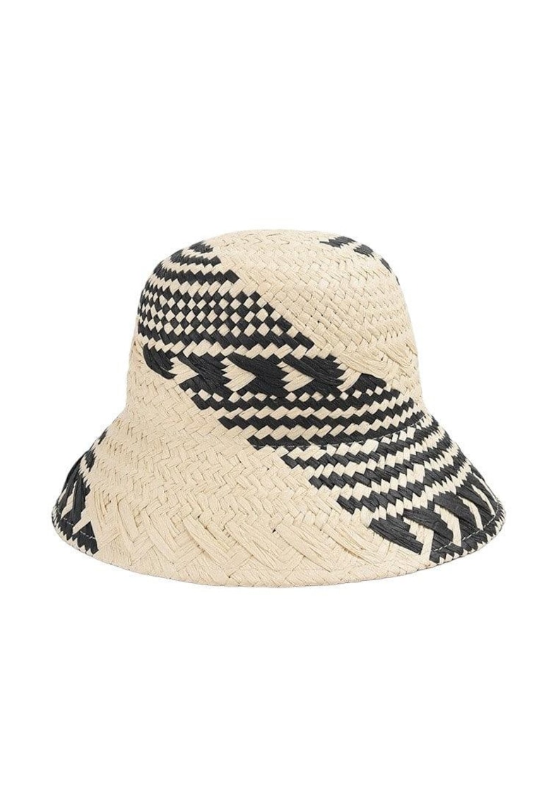 Palarie dama - bej - din paie - stil canotiera - Leonid -