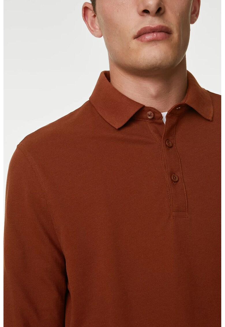 Bluza polo regular fit din bumbac