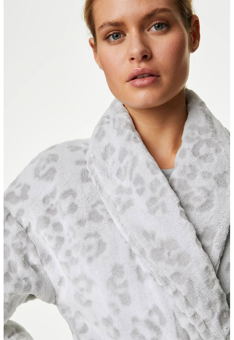 Halar de baie din fleece cu animal print