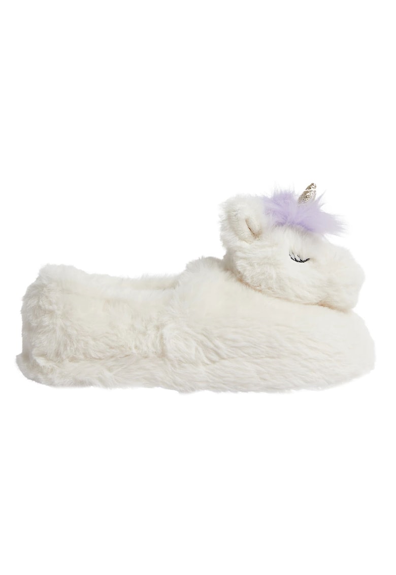 Papuci de casa cu model unicorn