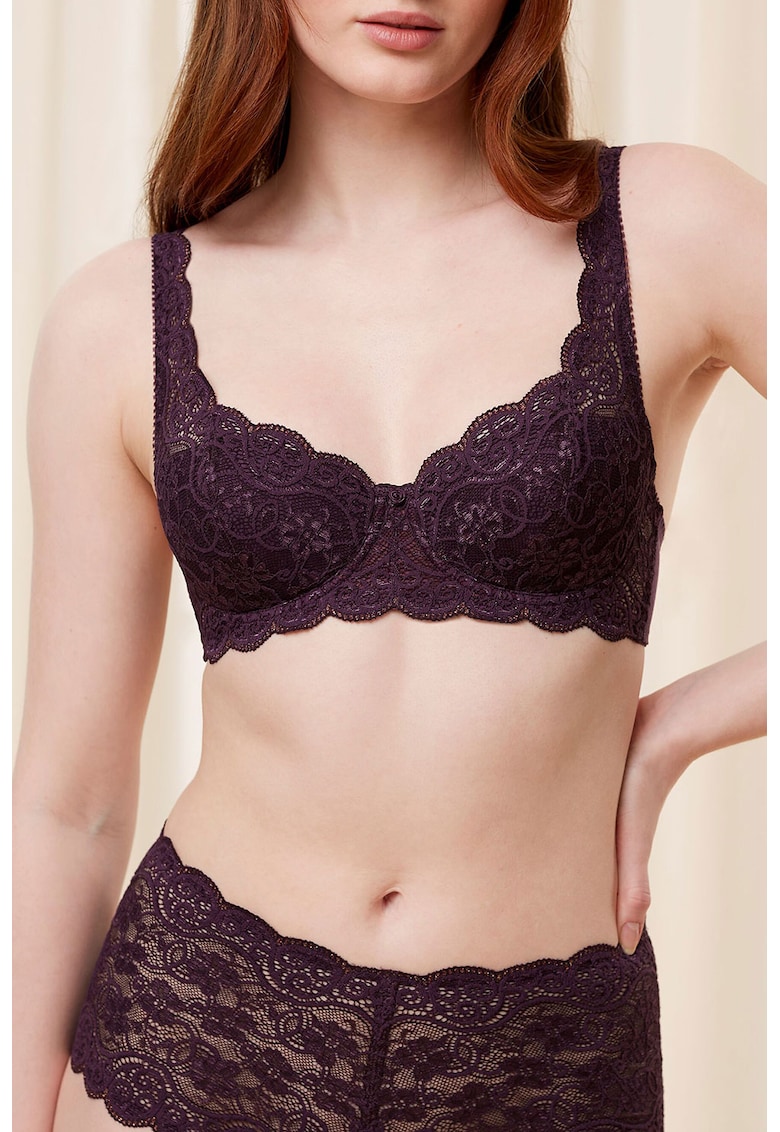 Sutien de dantela cu terminatii valurite Amourette Sutien de dantela cu terminatii valurite Amourette