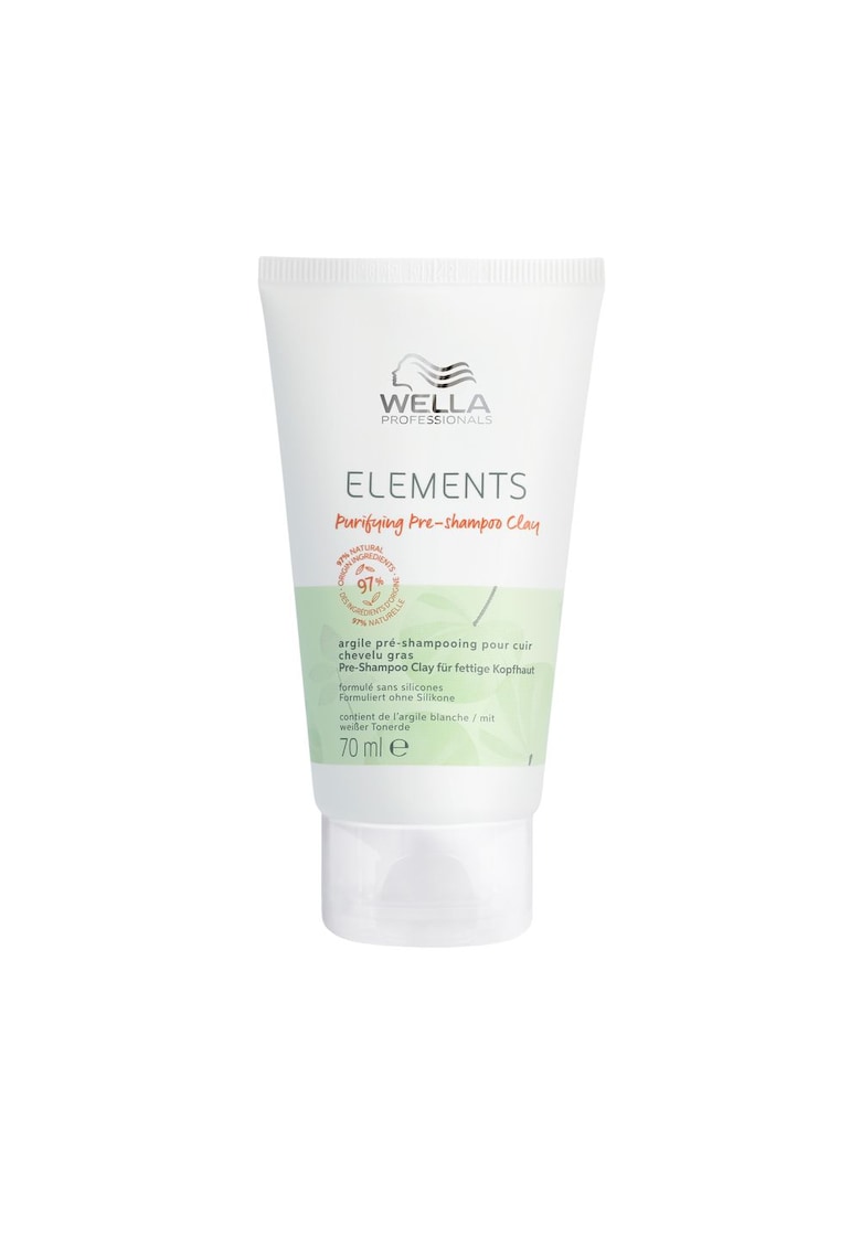 Tratament pre-samponare cu argila Wella Professionals Elements Pre-Shampooing Clay pentru scalpul gras - 70 ml