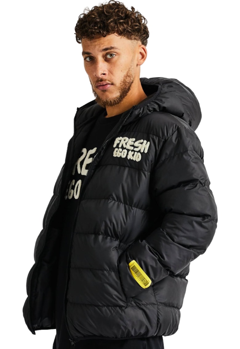 Geaca barbati - Poliester - Negru -