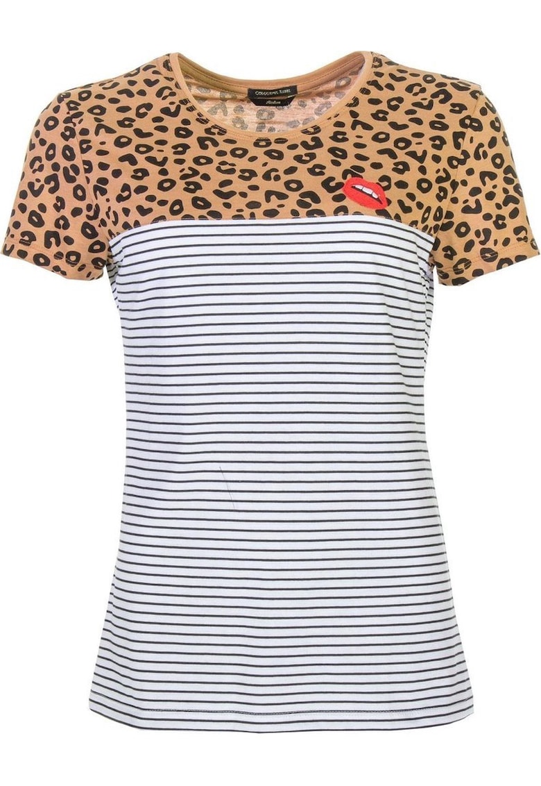 Tricou dama - Bumbac - Multicolor -