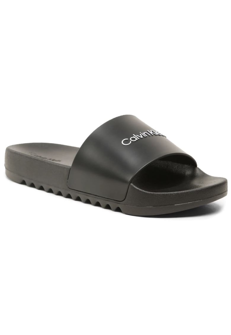 Papuci barbatesti -  TPU - Negru