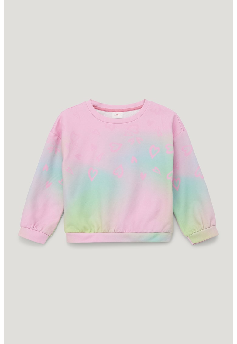 Bluza sport cu imprimeu tie-dye