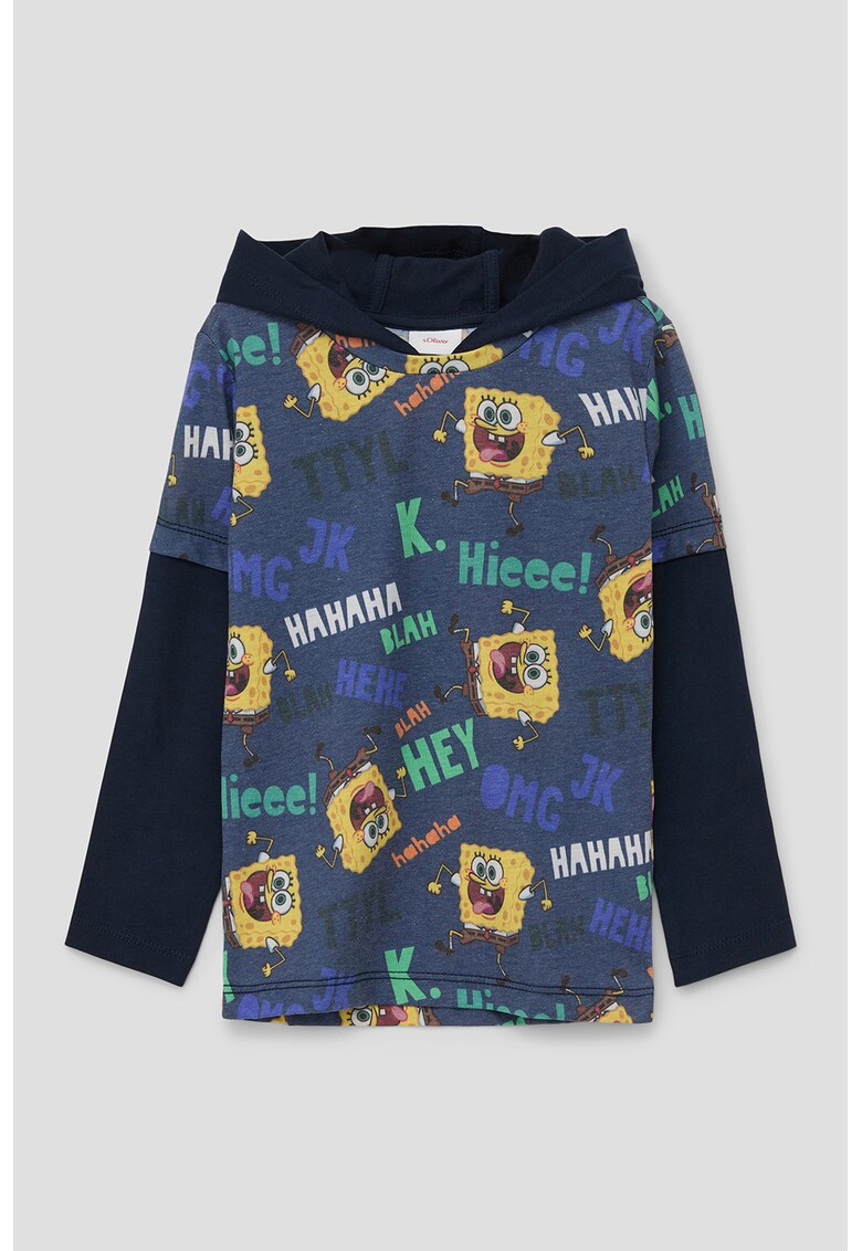 Hanorac cu imprimeu Sponge Bob