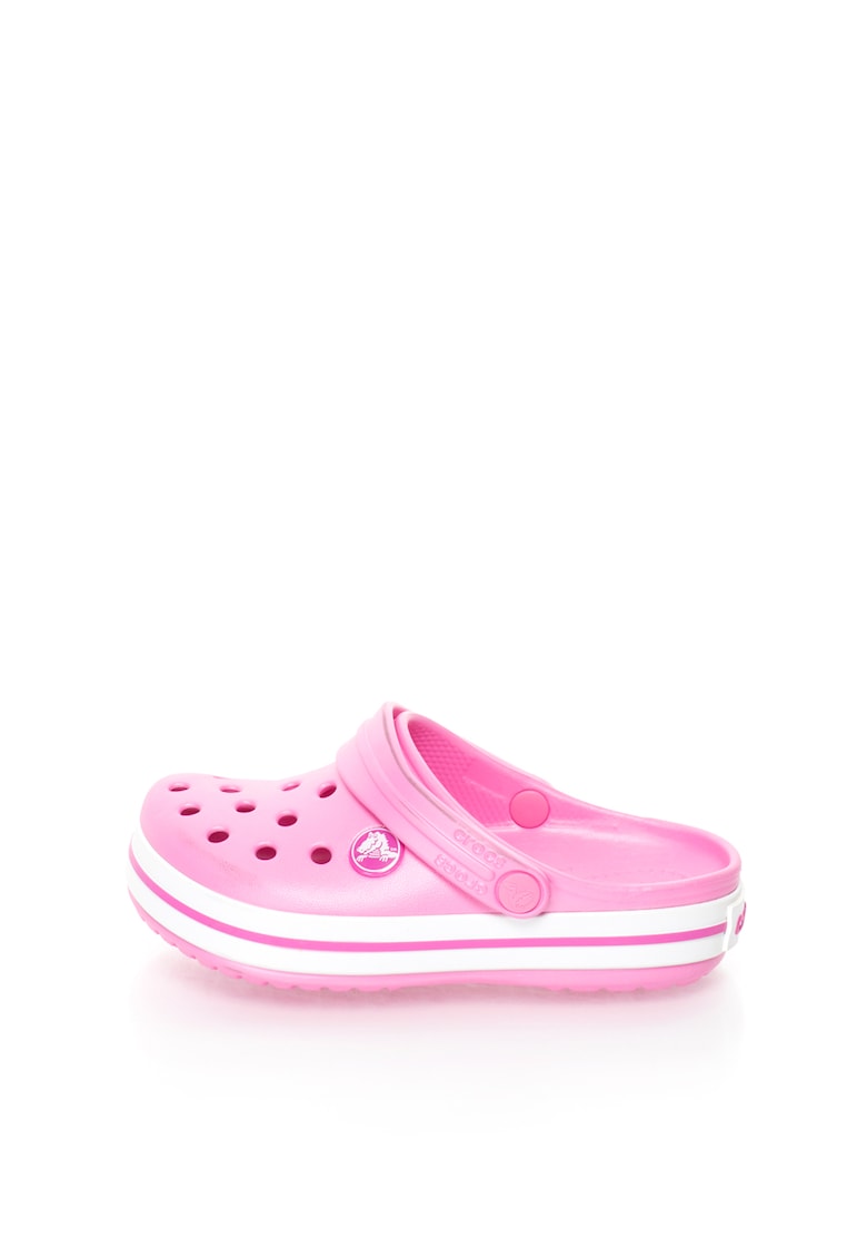 Saboti slingback relaxed fit Crocband - Roz pastel deschis