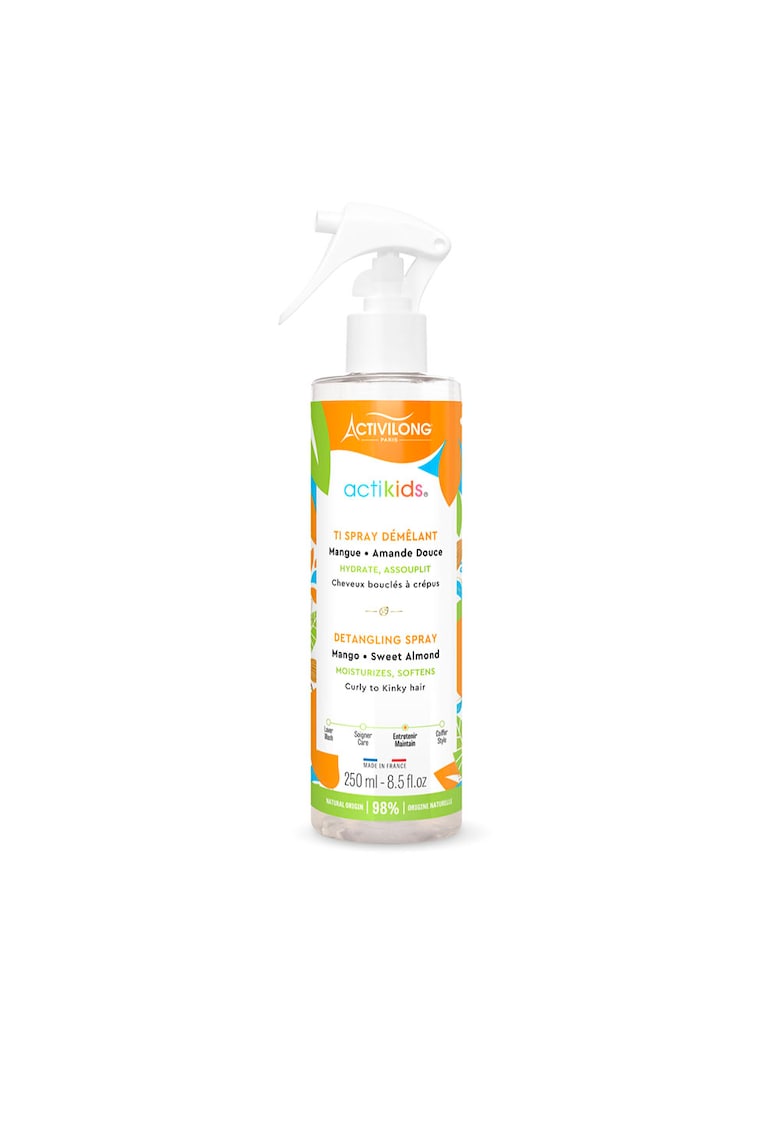 Spray leave-in pentru descurcarea parului cret copii - Actikids -  250 ml