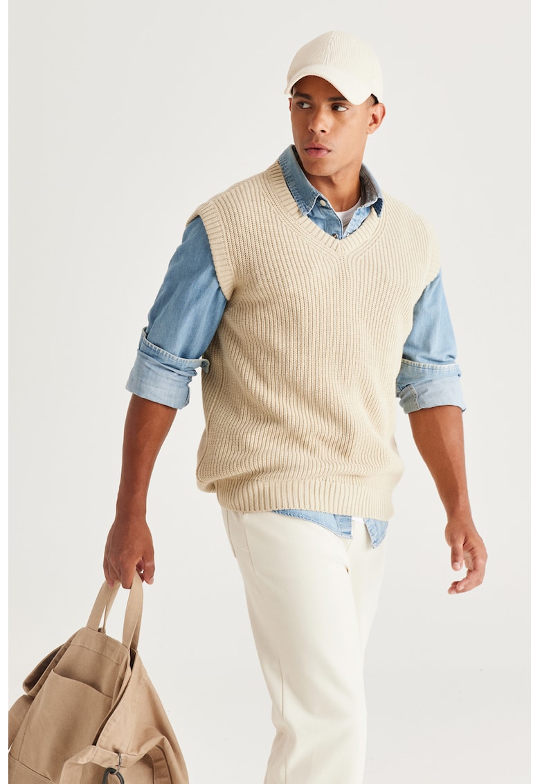 Vesta cu aspect striat