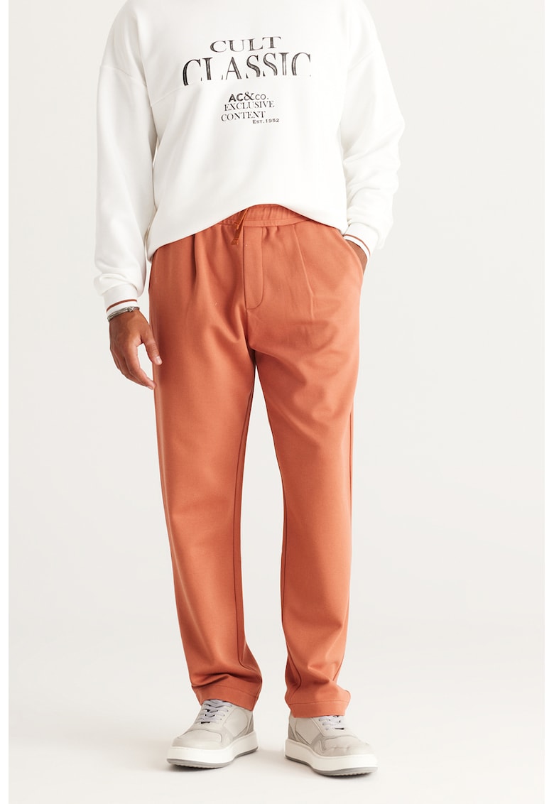Pantaloni de trening relaxed fit cu buzunare laterale