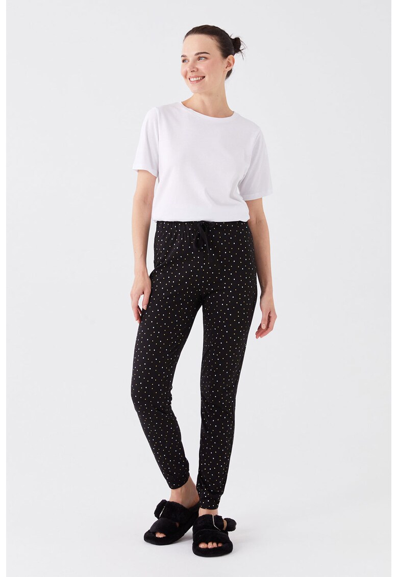 Pantaloni de pijama cu buline