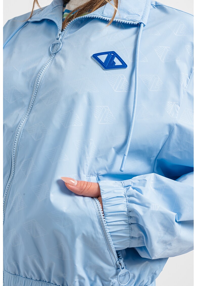 Jacheta cu imprimeu logo si buzunare laterale