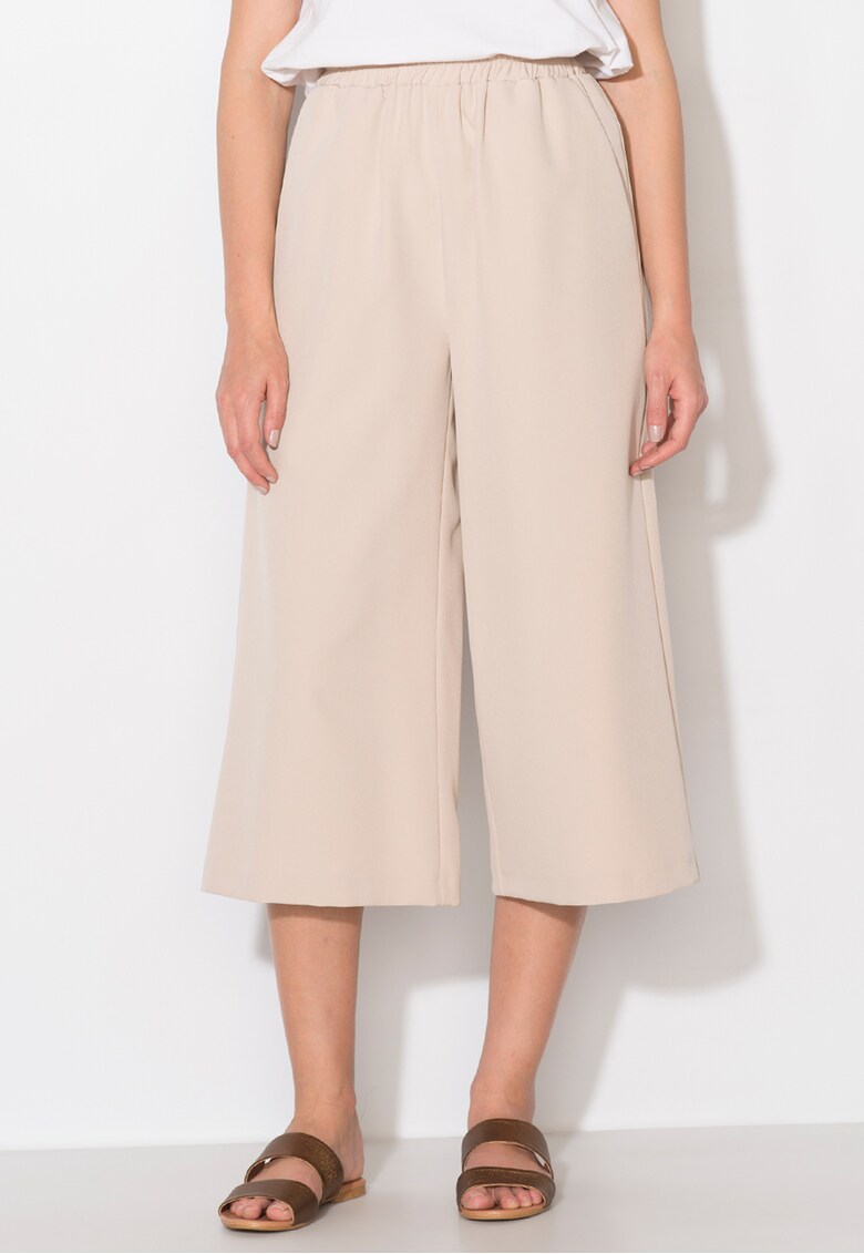 Pantaloni culotte bej