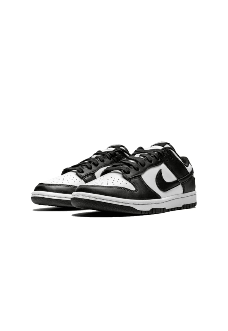 Dunk Low  Piele intoarsa - Alb/Negru