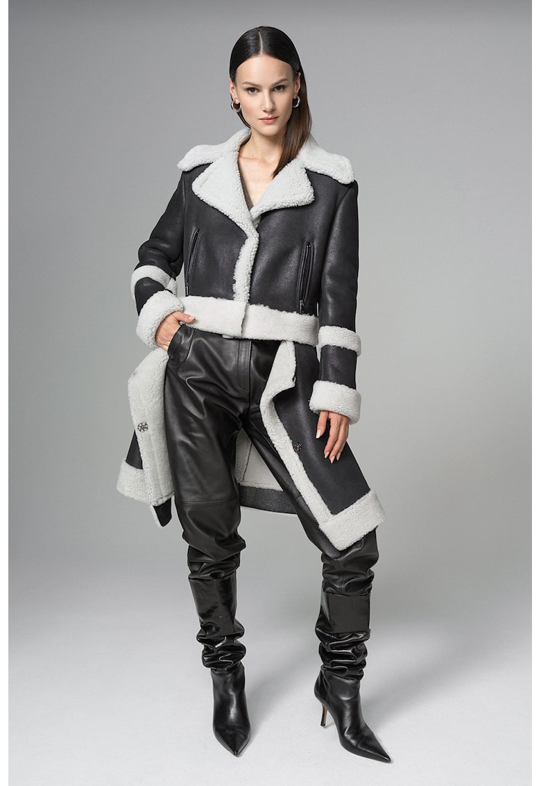 Jacheta de piele cu model 2in1