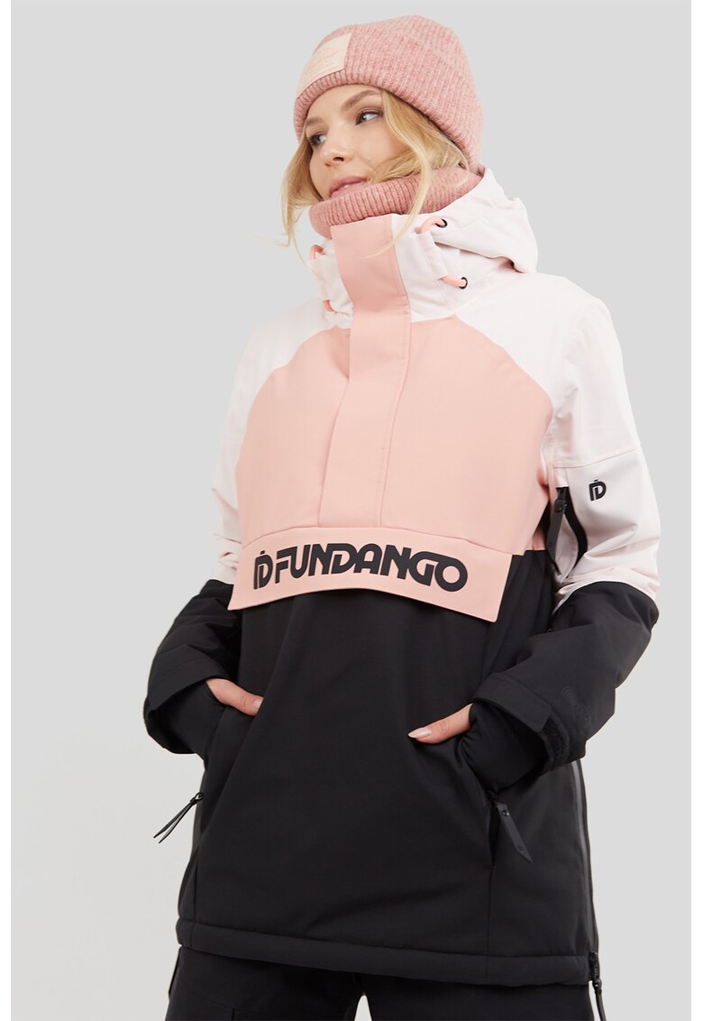 Fundango Яке Birch Logo Anorak за зимни спортове цвят: черен - розово