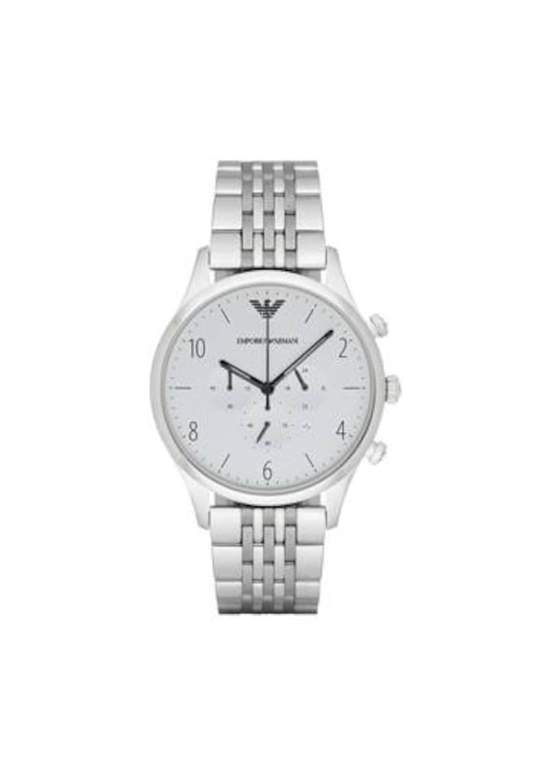 Ceas barbatesc - 43 mm - Otel inoxidabil - Argintiu