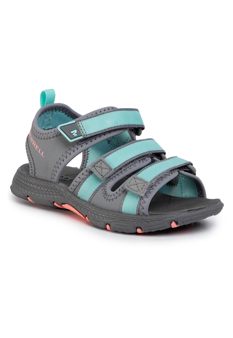 Sandale fete - Piele ecologica - Gri