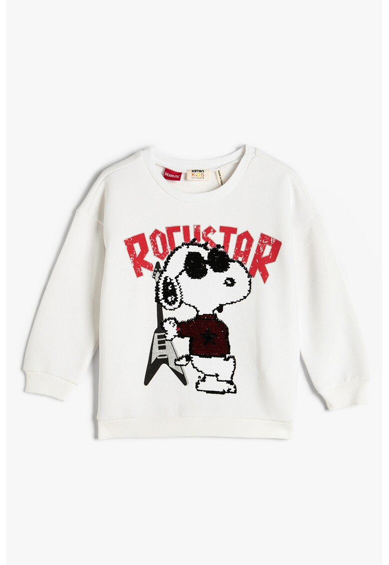 Bluza de trening cu aplicatii de paiete