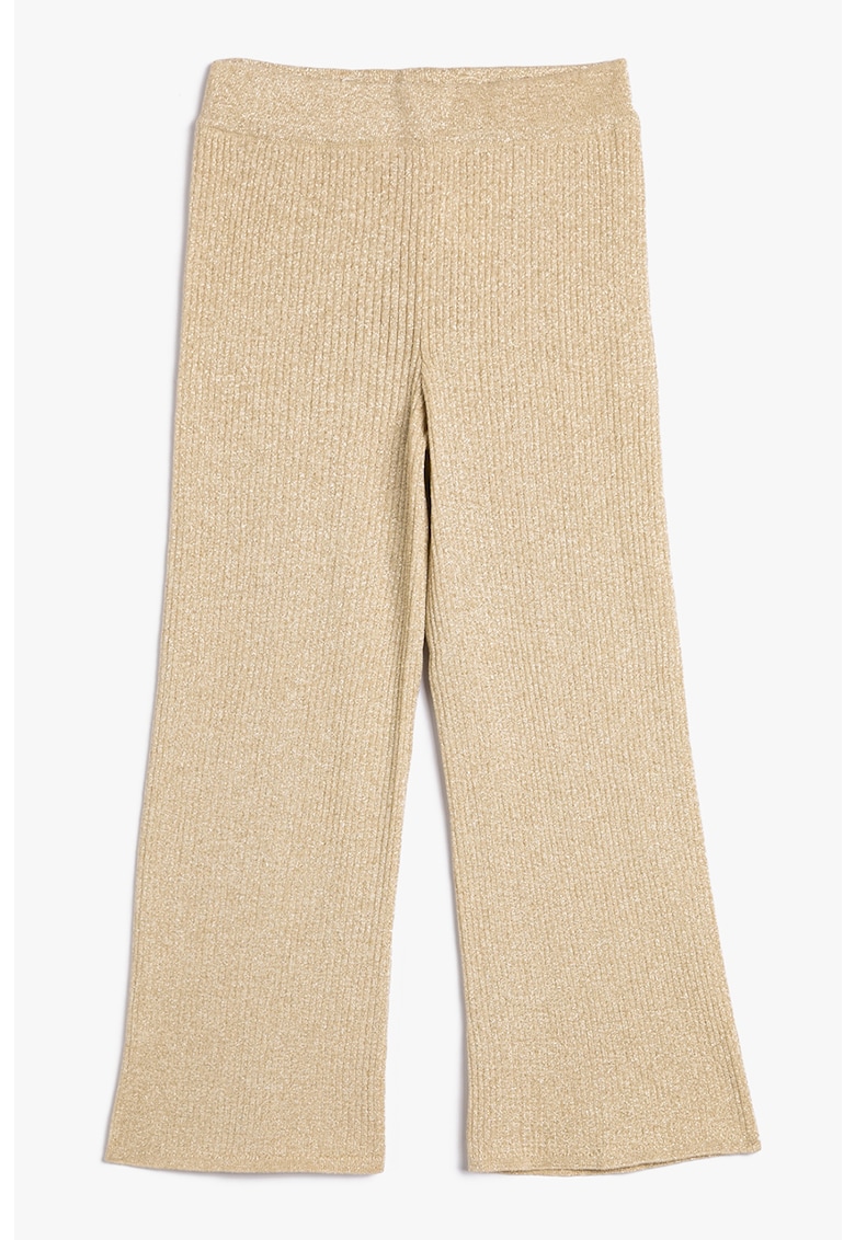 Pantaloni din tricot cu croiala ampla