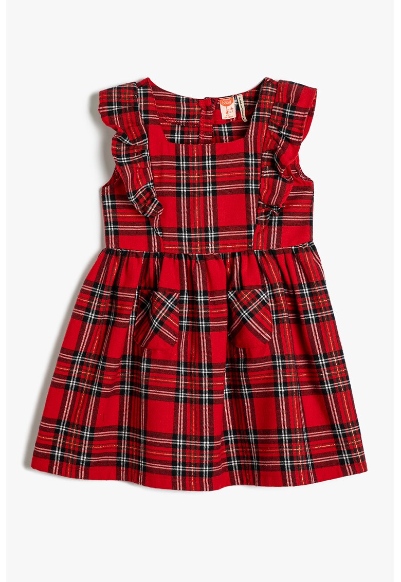 Rochie in carouri - fara maneci