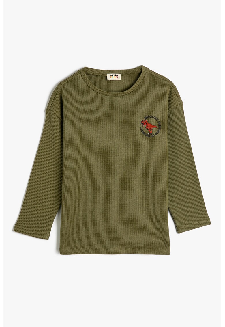 Bluza cu text si broderie