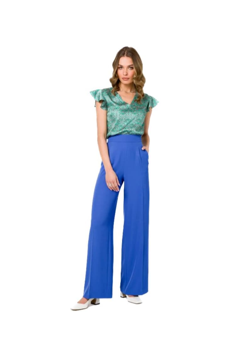 Pantaloni culottes pentru femei - Movien - cer albastru