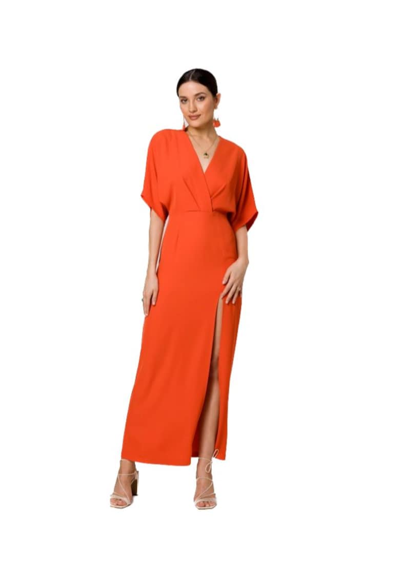 Rochie maxi cu taietura frontala -