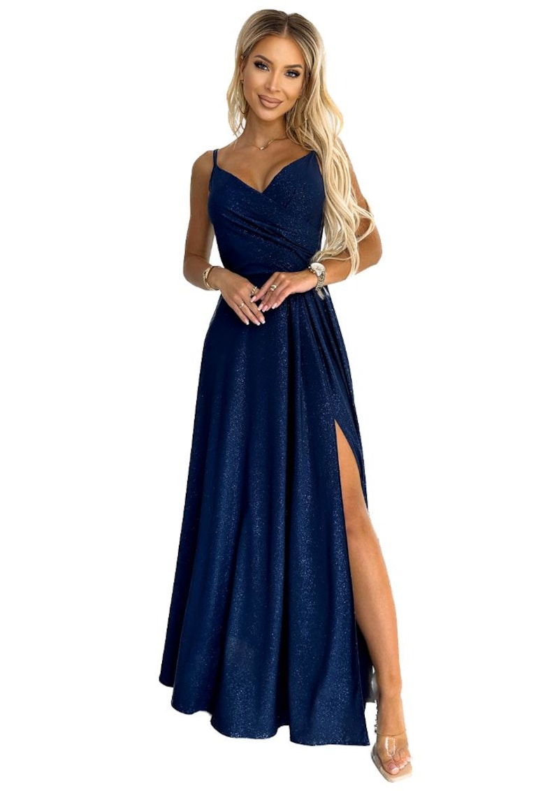 Rochie eleganta dama - Chara - albastra inchis