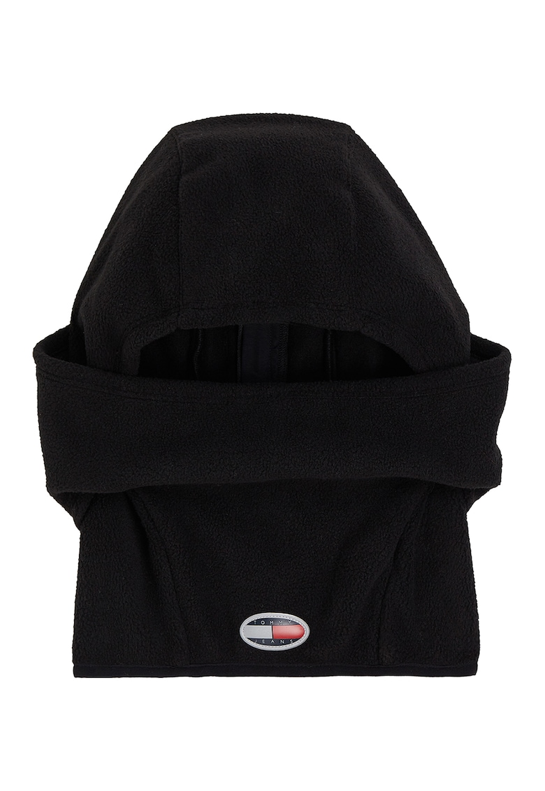 Cagula din fleece cu logo - Negru