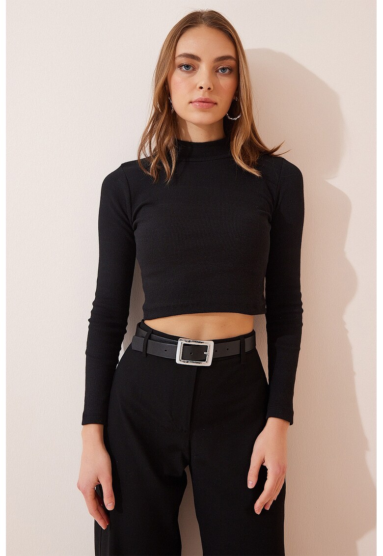 Bluza crop cambrata